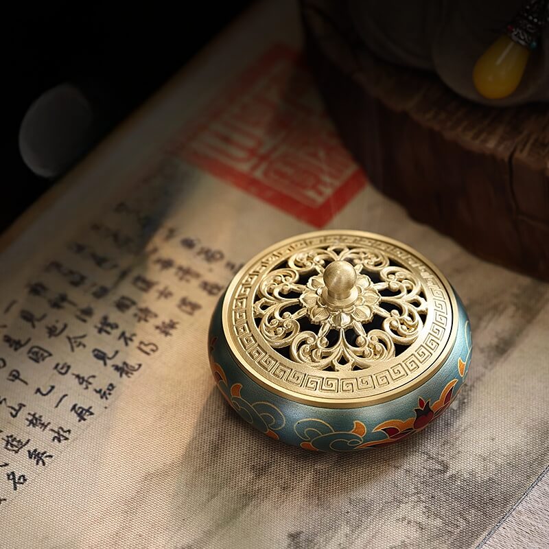 Brass Lotus Incense Burner