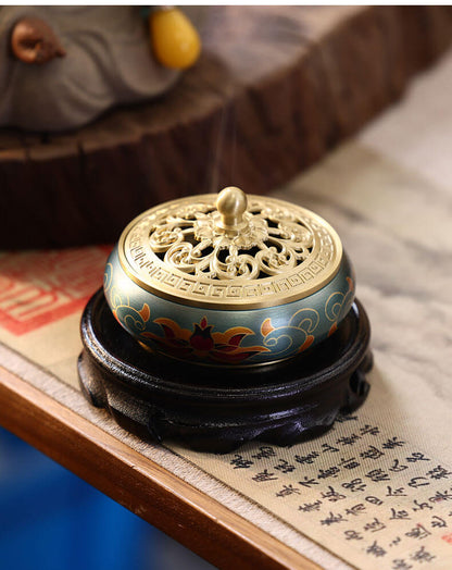 Brass Lotus Incense Burner