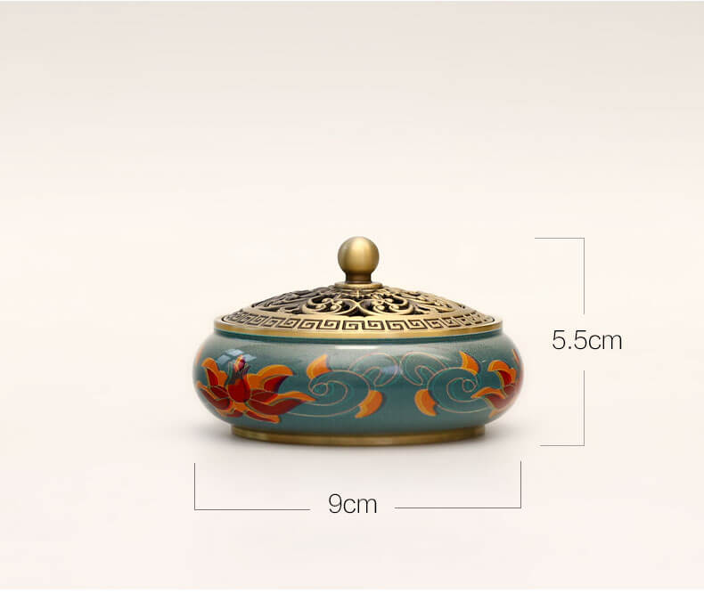 Brass Lotus Incense Burner