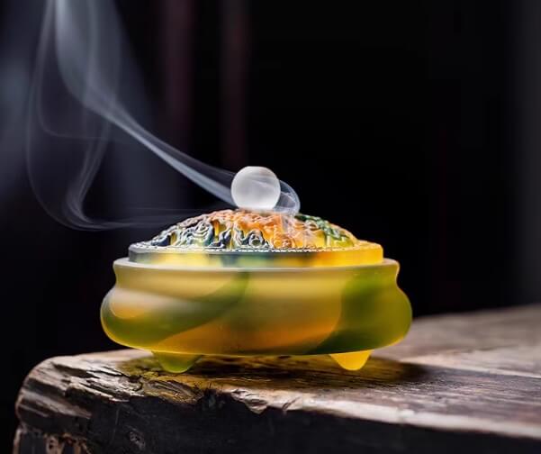 Handcrafted Colorful Glass Incense Burner